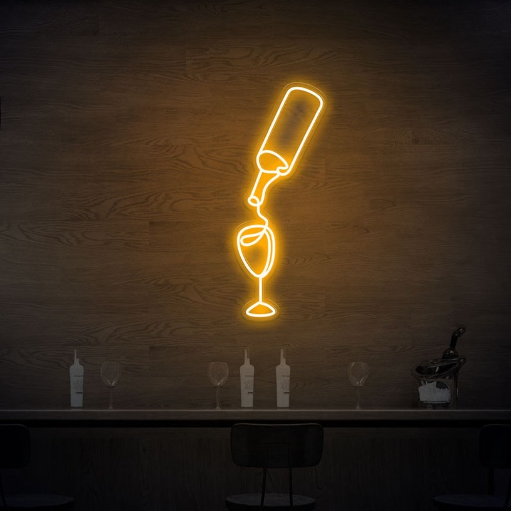 Wine Led Neon Sign lights USB  - Wine Beer Store recension och pris