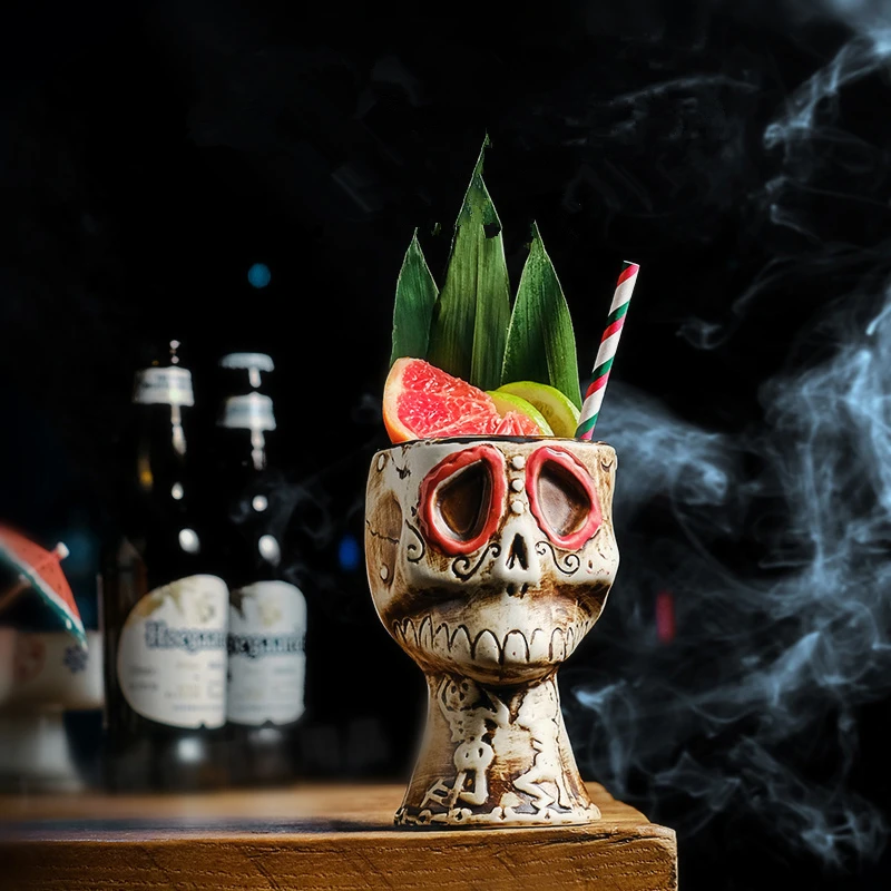 Halloween Skull Ceramic Mug -  - Wine Beer Mixed Drinks recension och pris