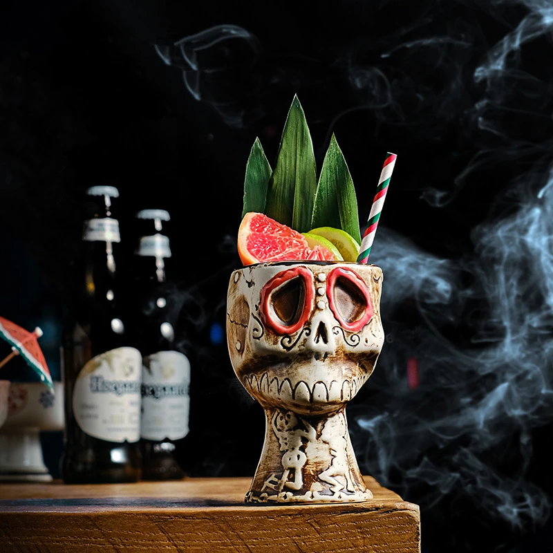 Halloween Skull Ceramic Mug -  - Wine Beer Mixed Drinks recension och pris