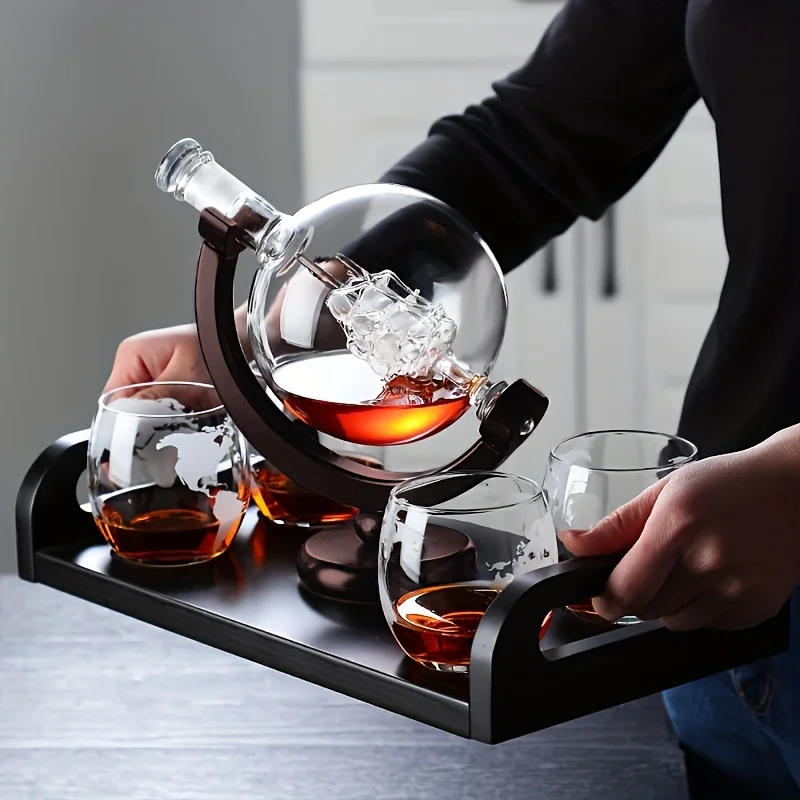 Globe Shaped Whiskey Decanter  - Decanter Aerator Set recension och pris