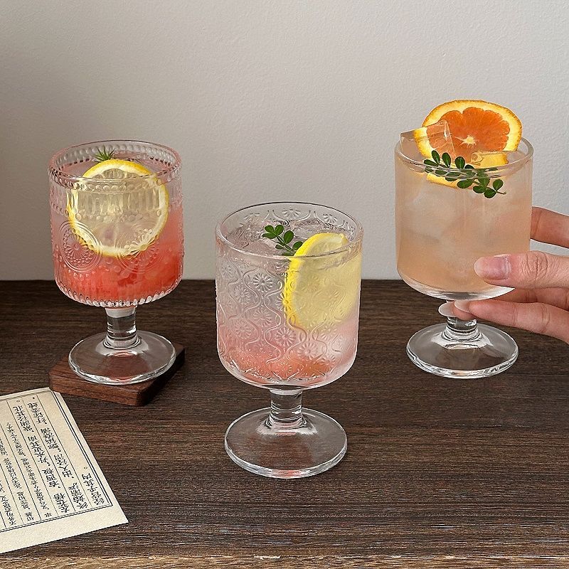 4pcs Set Vintage Embossed Mixe - Wine Beer Mixed Drinks recension och pris