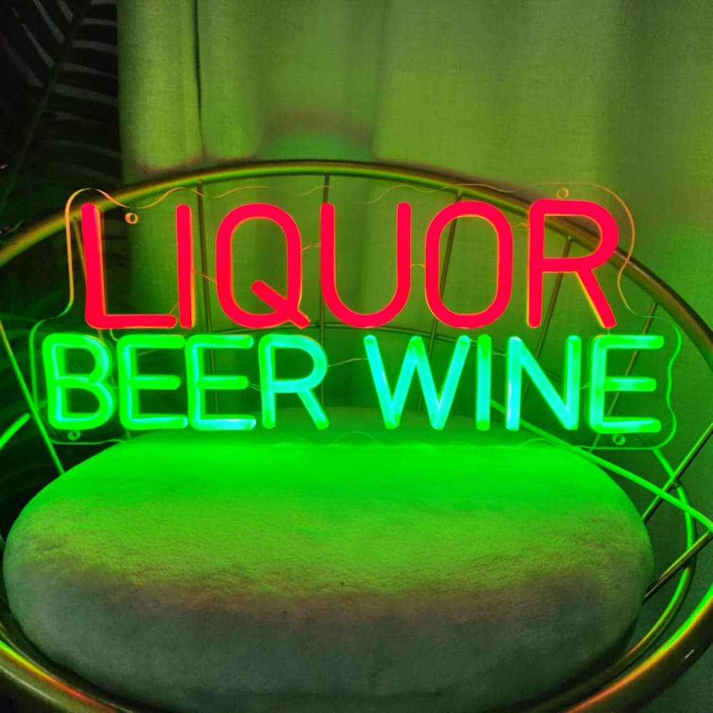 Liquor Beer Wine LED Neon Sign - Wine Beer Store recension och pris
