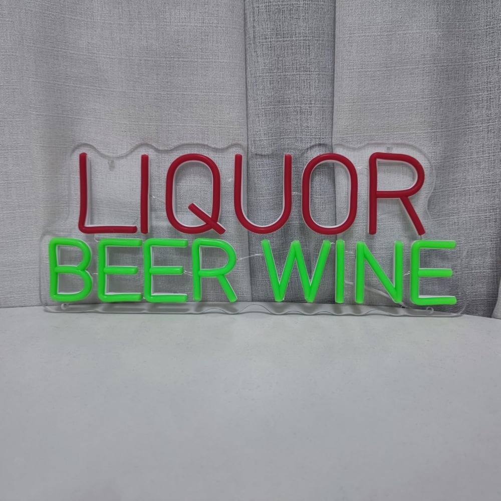 Liquor Beer Wine LED Neon Sign - Wine Beer Store recension och pris