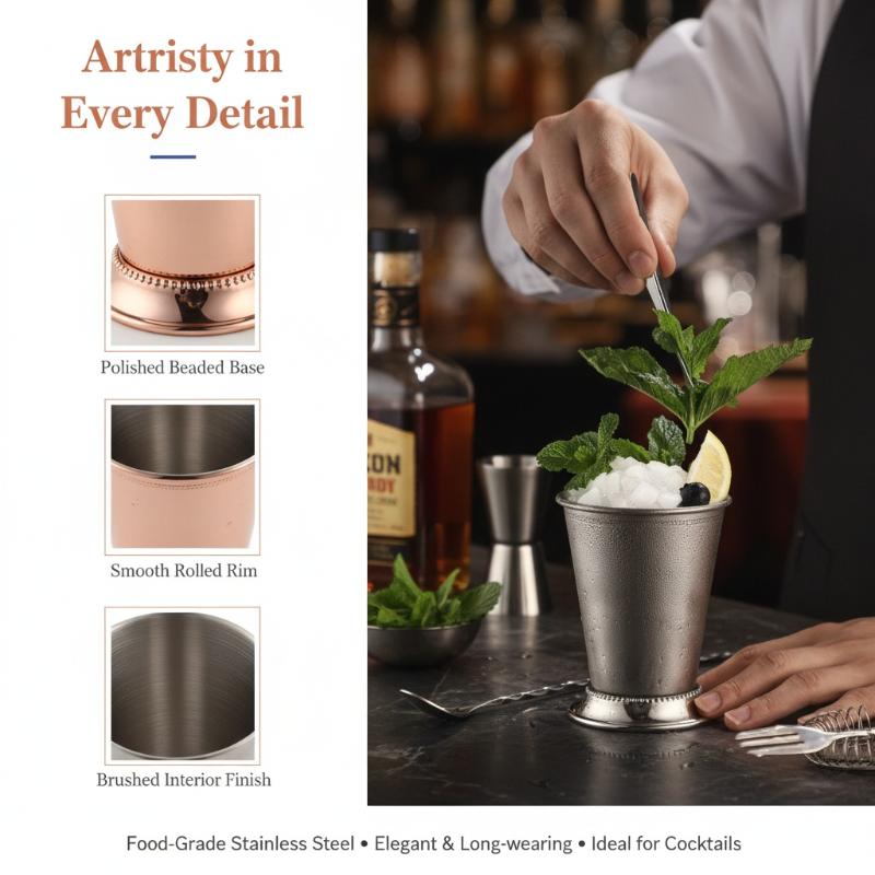 Stainless Steel Mint Julep Mug - Wine Beer Mixed Drinks recension och pris