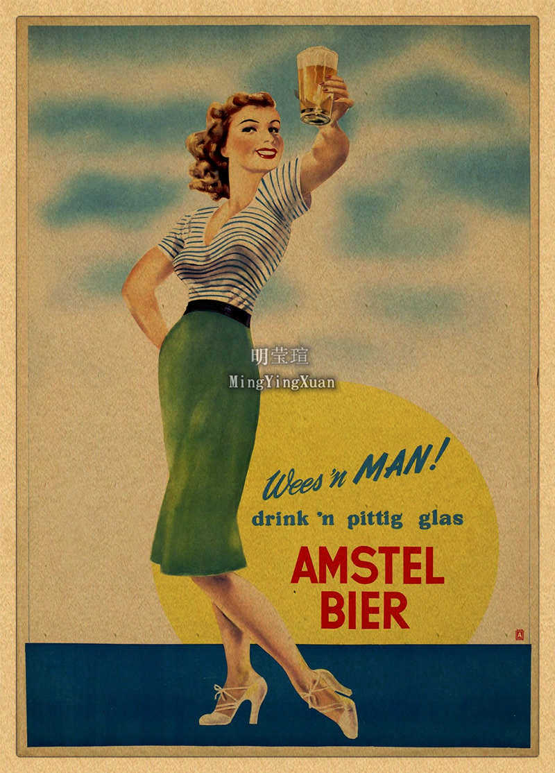 Vintage Beer Wine Drink Chart  - Wine Beer Mixed Drinks recension och pris