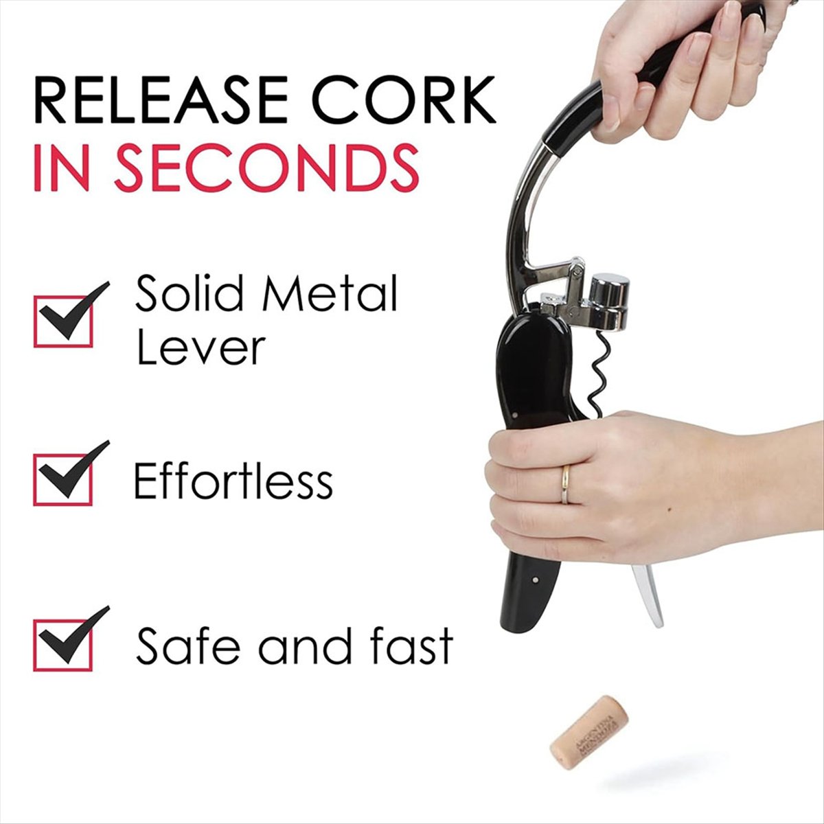 A24I Stainless Steel Wine Bott - Cork Screw Lever recension och pris