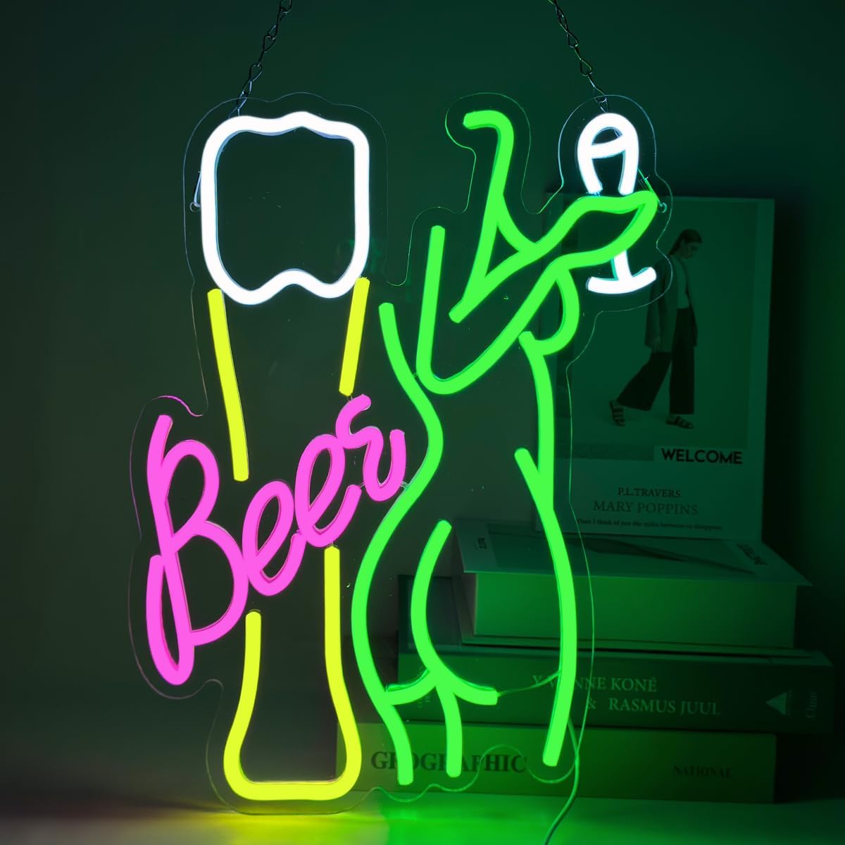Beer Neon Sign Women's Body Ne - Wine Beer Store recension och pris
