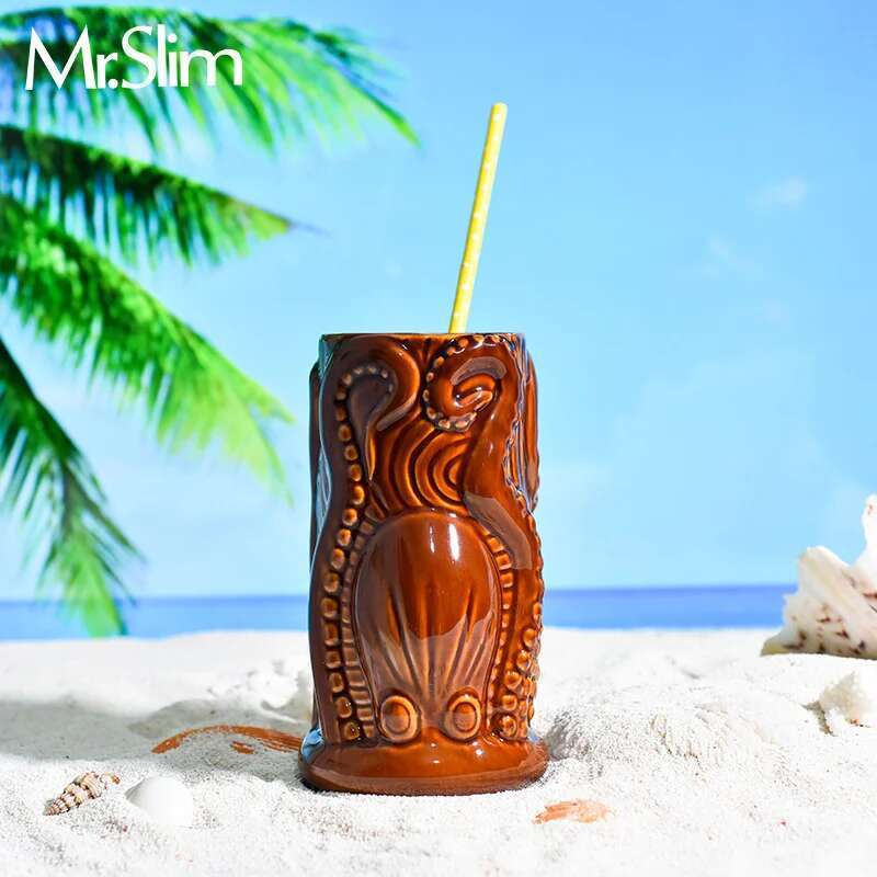 TIKI Bar Cocktail Cup Hawaii T - Wine Beer Mixed Drinks recension och pris