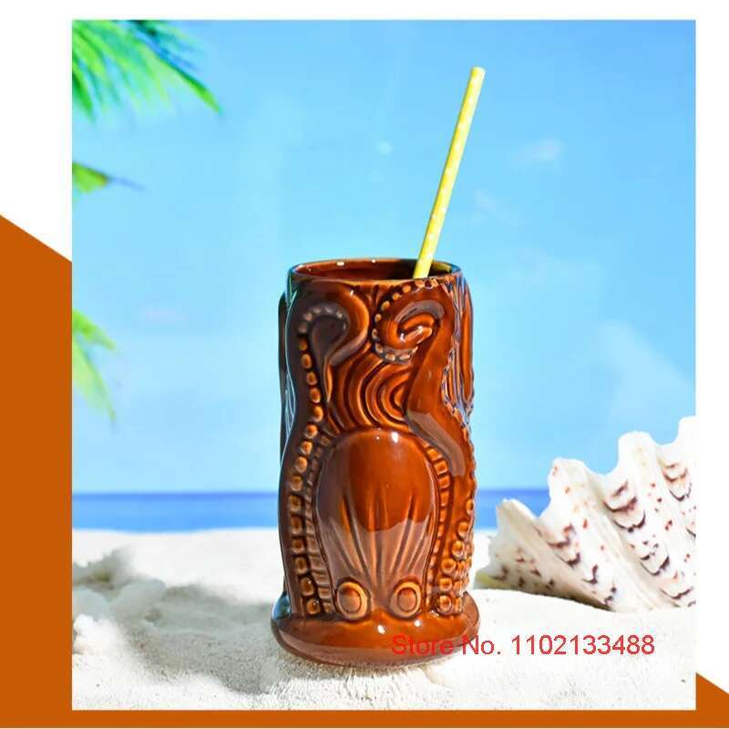 TIKI Bar Cocktail Cup Hawaii T - Wine Beer Mixed Drinks recension och pris